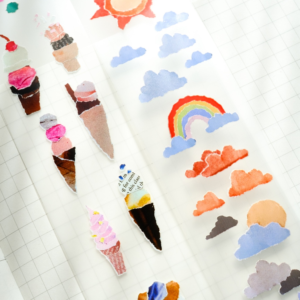 Meohime 𓃠 Yeoncharm - Băng dán PET tape Macaron