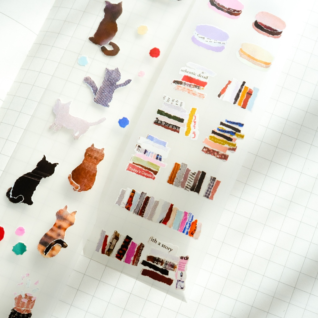 Meohime 𓃠 Yeoncharm - Băng dán PET tape Macaron