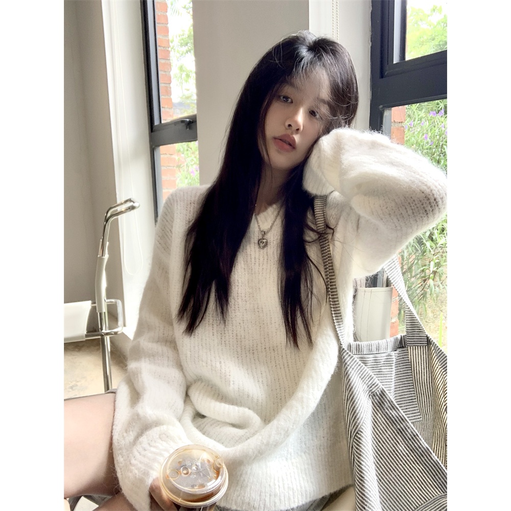 Áo len trơn, áo len màu sắc pastel tương sáng tôn da sang chảnh phong cách Hàn Quốc