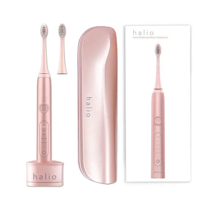 Combo Mẹ và Bé - Bàn Chải Điện Chữ U Cho Bé Pink và Bàn chải điện Halio