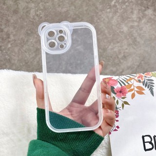 [ Iphone 12 Pro ] Ốp Lưng Silicon Chống Sốc Tai Gấu