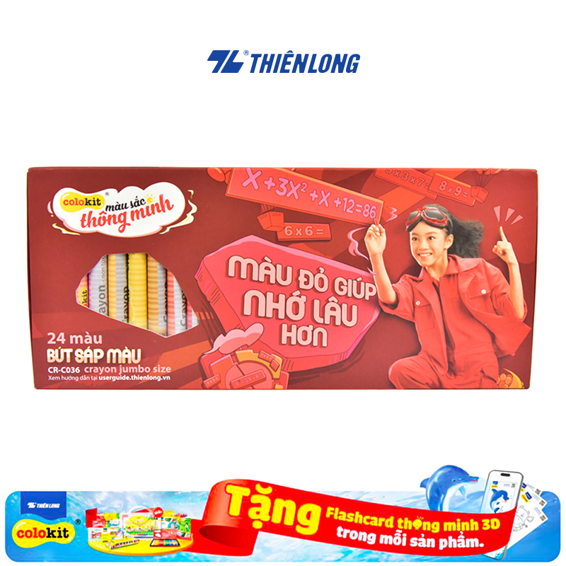 Bút sáp màu Jumbo Thiên Long CR-C036