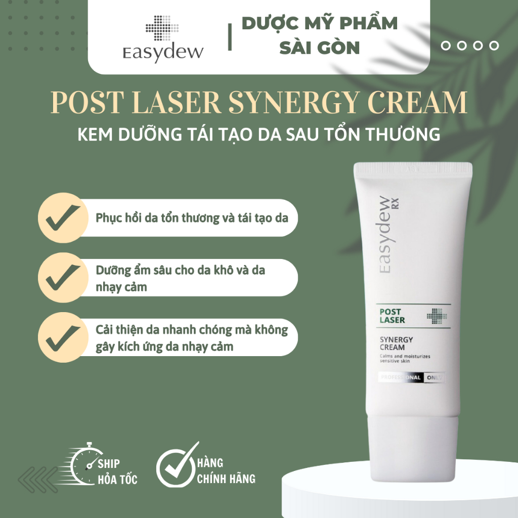 Kem Dưỡng Phục Hồi, Tái Tạo Da Sau Tổn Thương Easydew Rx Post Laser Synergy Cream 50ml
