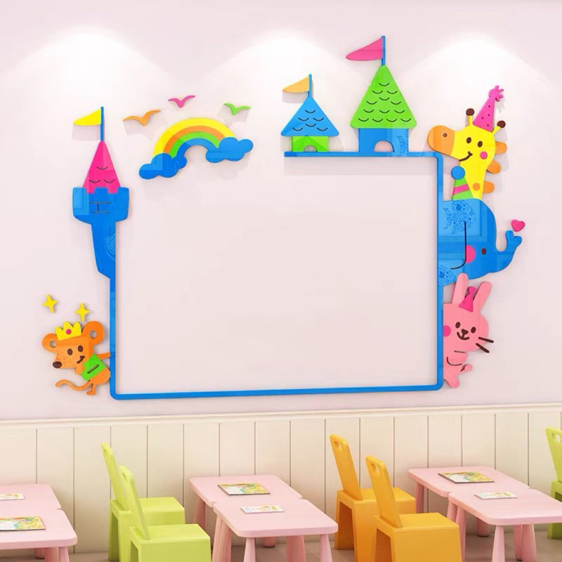 Decal dán tường acrylic, mica dán nổi thank you trang trí shop quần áo, quán cafe, trà sữa, văn phòng, trường học