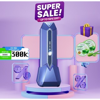 Máy triệt lông cầm tay Nanotime B65pro shop HT Beauty, máy triệt IPL trẻ hóa da, đầu triệt đá Sapphire lạnh, k đau rát