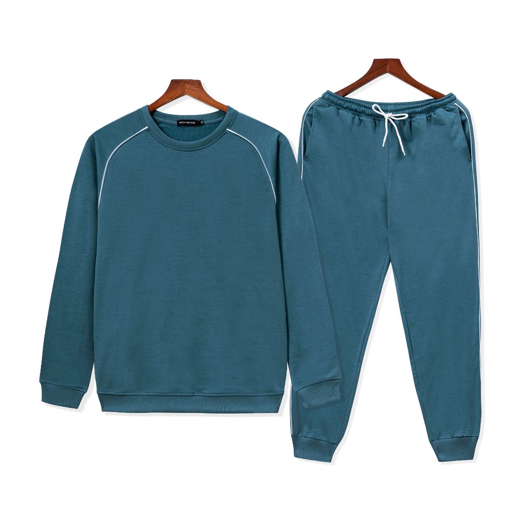 Bộ Thu Đông Nam Chất Nỉ Màu Trẻ Trung Năng Động Đen Xám Tím Than Ghi Đậm Xanh Dương