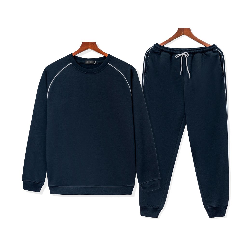 Bộ Thu Đông Nam Chất Nỉ Màu Trẻ Trung Năng Động Đen Xám Tím Than Ghi Đậm Xanh Dương