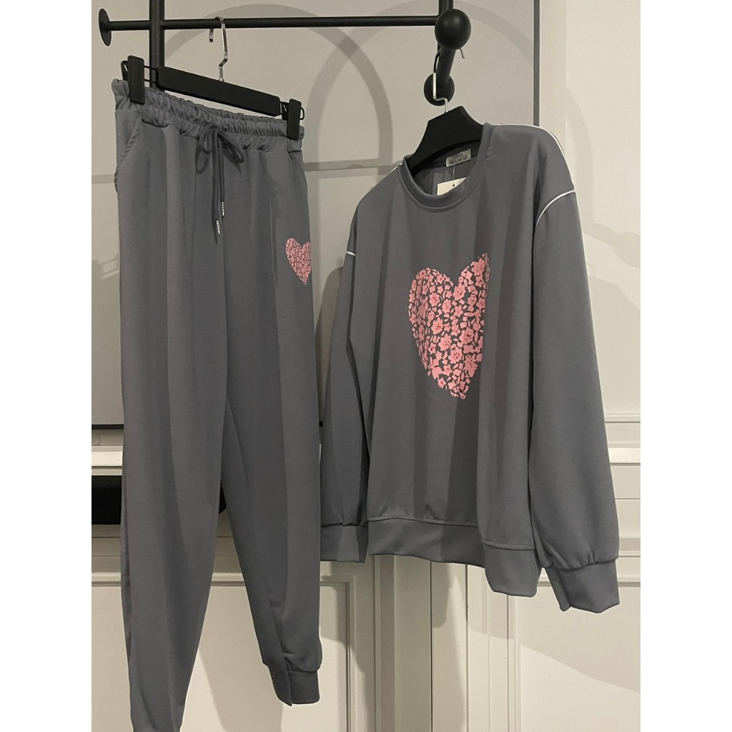 MÃ 506 BỘ THỂ THAO UMI HÌNH TIM CHO NỮ,BỘ THỂ THAO THU ĐÔNG NỮ