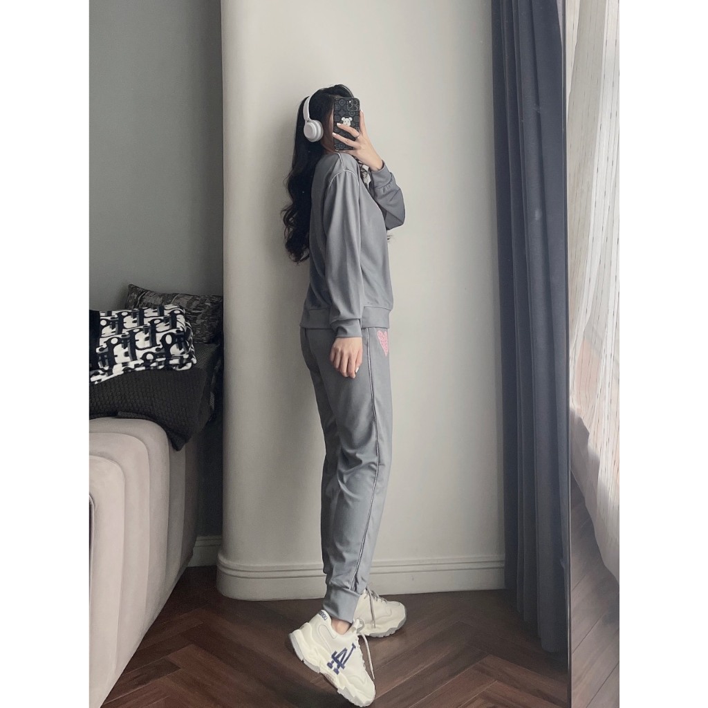 MÃ 506 BỘ THỂ THAO UMI HÌNH TIM CHO NỮ,BỘ THỂ THAO THU ĐÔNG NỮ