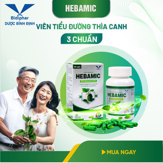 Hebamic - Viên Tiểu Đường Thìa Canh - Lọ 60 Viên