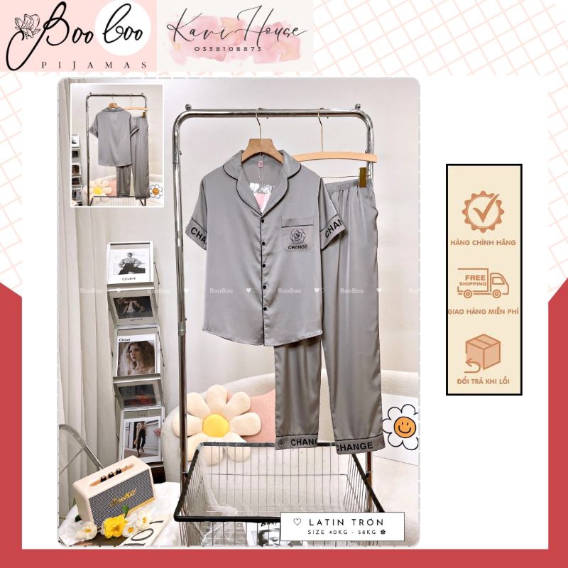 𝑲𝑨𝑽𝑰𝑯𝑶𝑼𝑺𝑬 🍁 Đồ Mặc Nhà Pijama⁵ 𝑻𝑵𝑸𝑫 𝑩𝒐𝒐 𝑩𝒐𝒐 Lụa Latin Freesize Hàng Thiết Kế