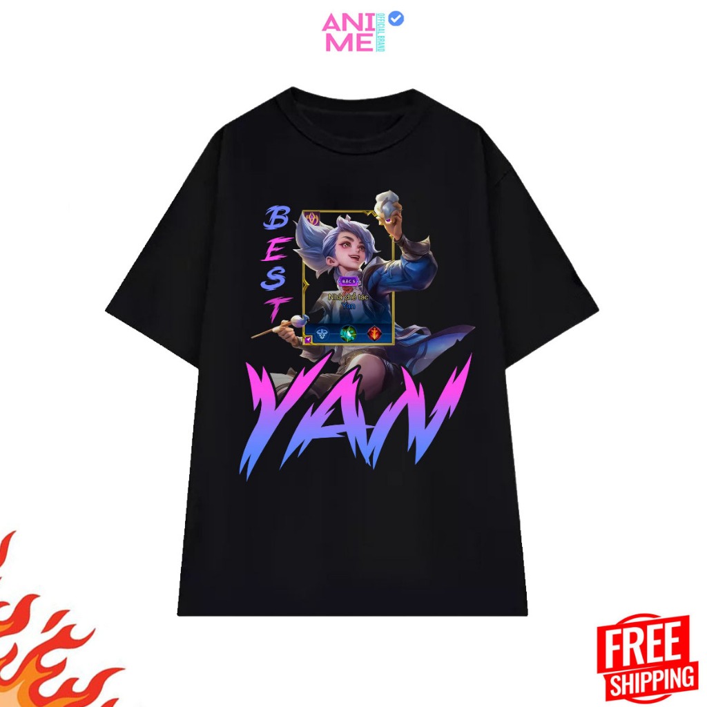 Áo thun in hình liên quân Aya siêu cute mẫu HOT nhất, chất vải mềm co giãn thoáng mát