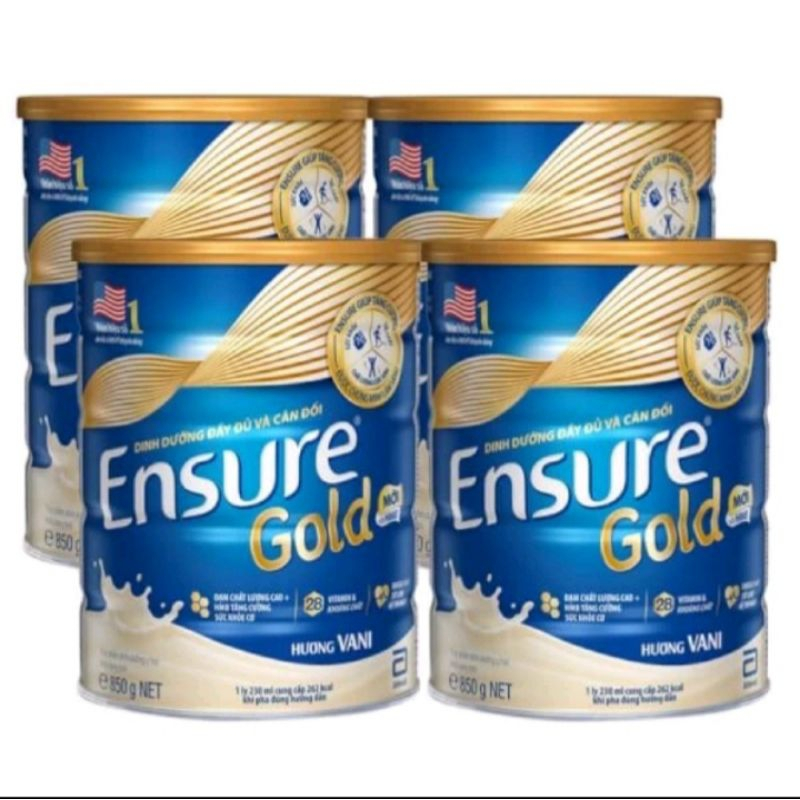 sữa Bột Ensure Gold  Abbott Hương Vani Giàu Canxi giúp xương chắc khỏe