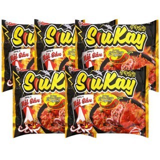 Mì tôm siukay 7 cấp độ hải sản/ bò gói 128g
