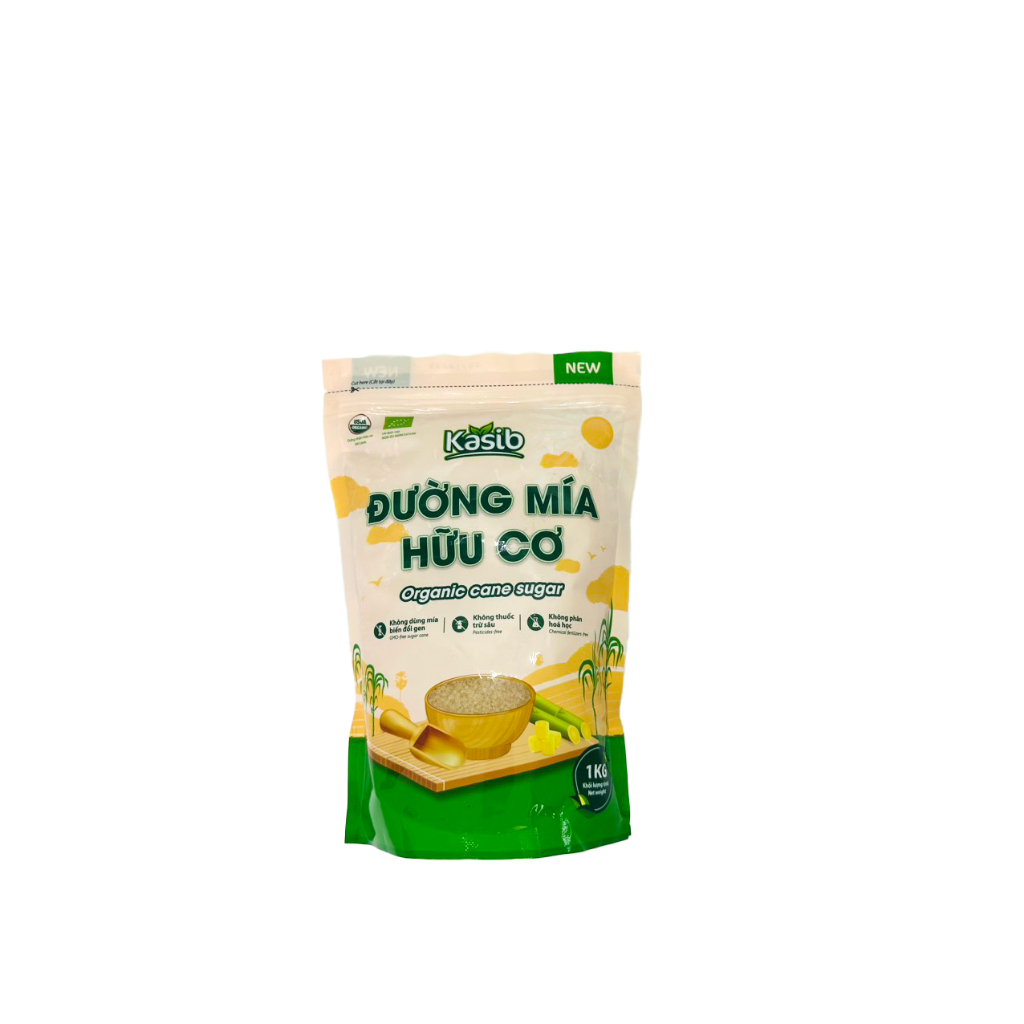Đường mía hữu cơ Kasib 1kg AnBiO