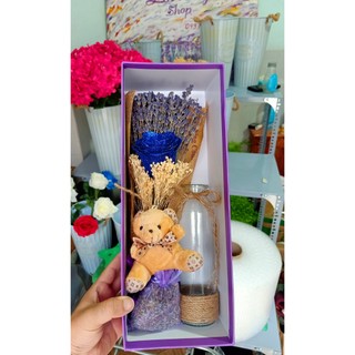 (GIAO HOẢ TỐC) Hộp quà tặng hoa oải hương lavender khô tặng ngày 20/10, 8/3, Valentine 14/2