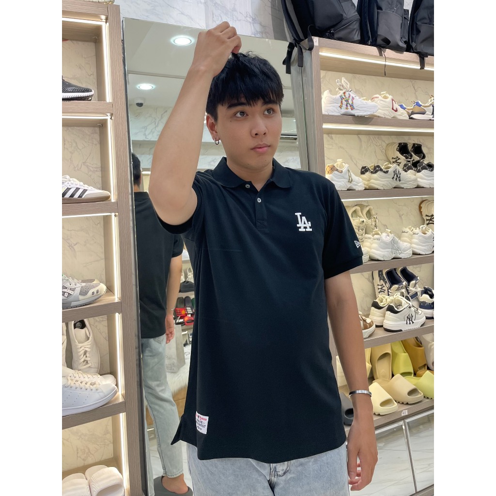 Áo New Era - Polo La Thêu - Black - Code: 13280344
