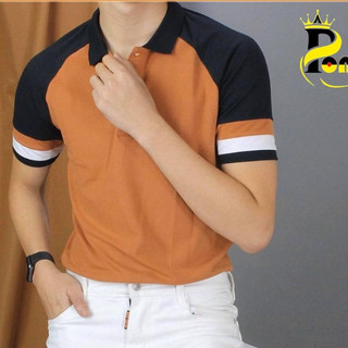 Áo Thun Nam Có Cổ Phối Bo Tay 💖Freeship💖 Chất Thun Cao Cấp