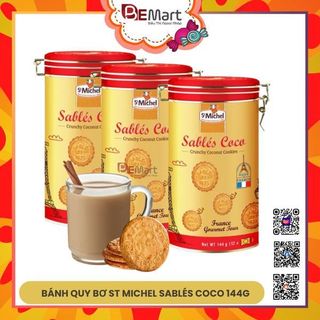 Bánh st michel mini sablés coco 144g