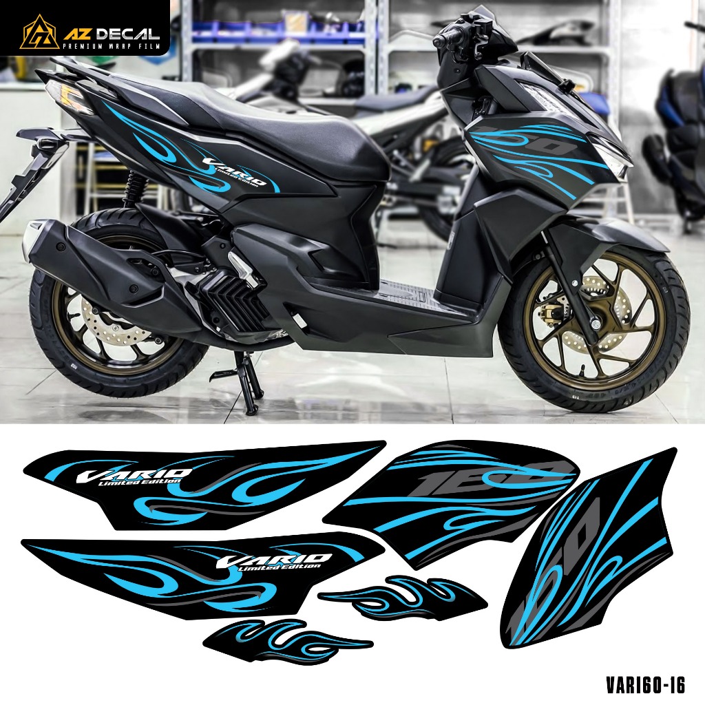Decal Rời Dán Xe Vario 160 2023 | VAR160-16 | Team Tem Hình Dán Xe Máy Chống Thấm Nước Chống Xước