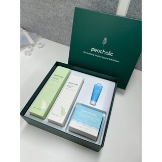  A168_Set Dưỡng Da 4 Món  Peacholic Fullsize The Soothing Solution Special Gift Edition   HỘP TO  