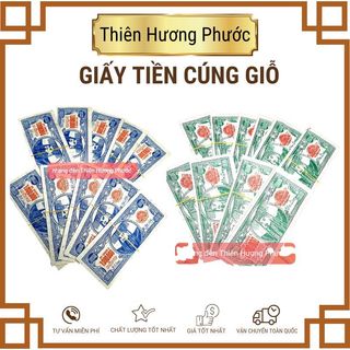 Giấy Tiền đô vàng mã màu 10 xấp