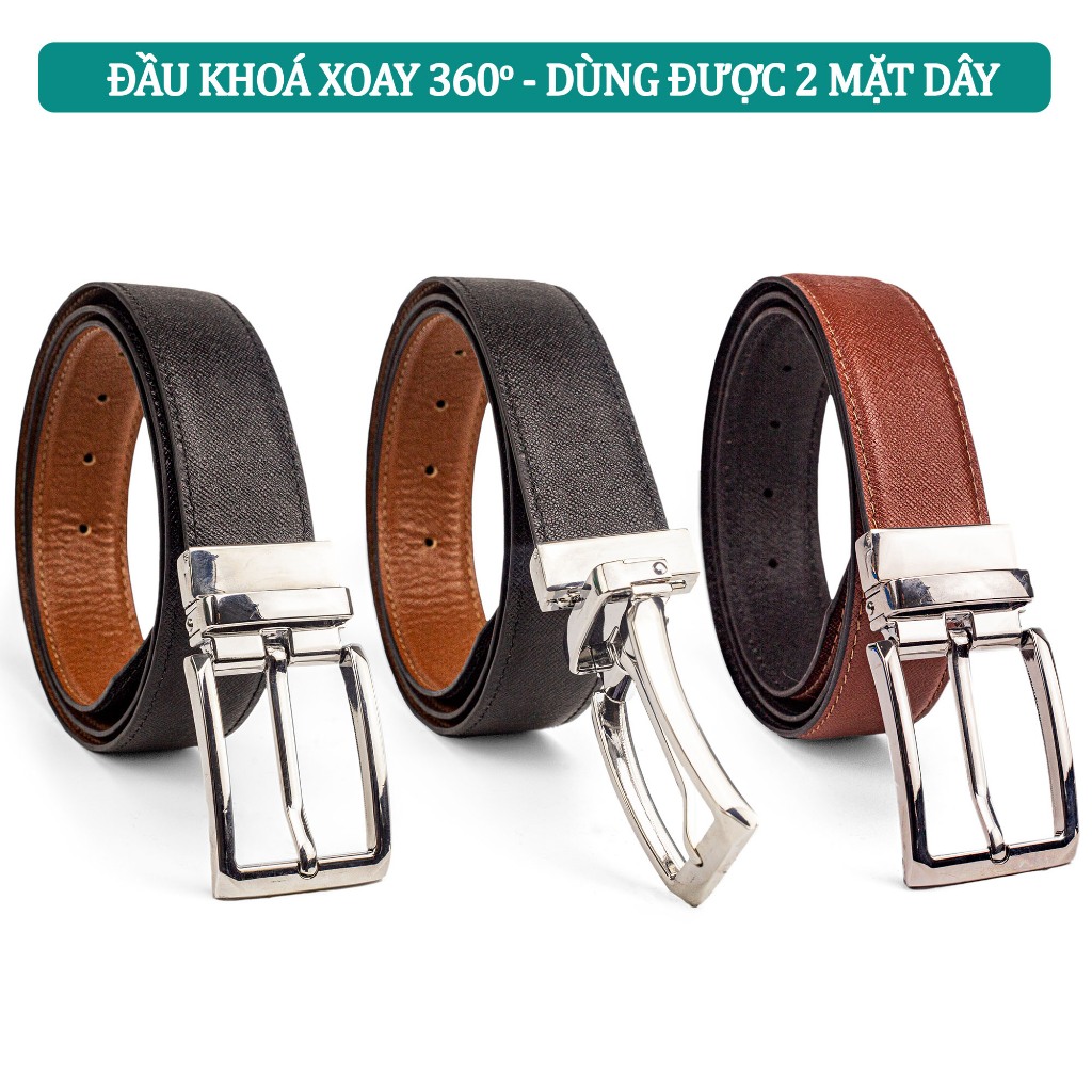 Combo ví thắt lưng nam CB104 Bụi Leather – da bò thật 100%, bảo hành 12 tháng