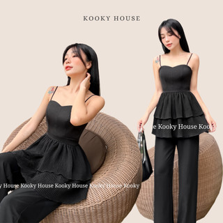 Kooky house - áo lilly peplum - áo peplum hai dây thiết kế nữ tính, trẻ trung