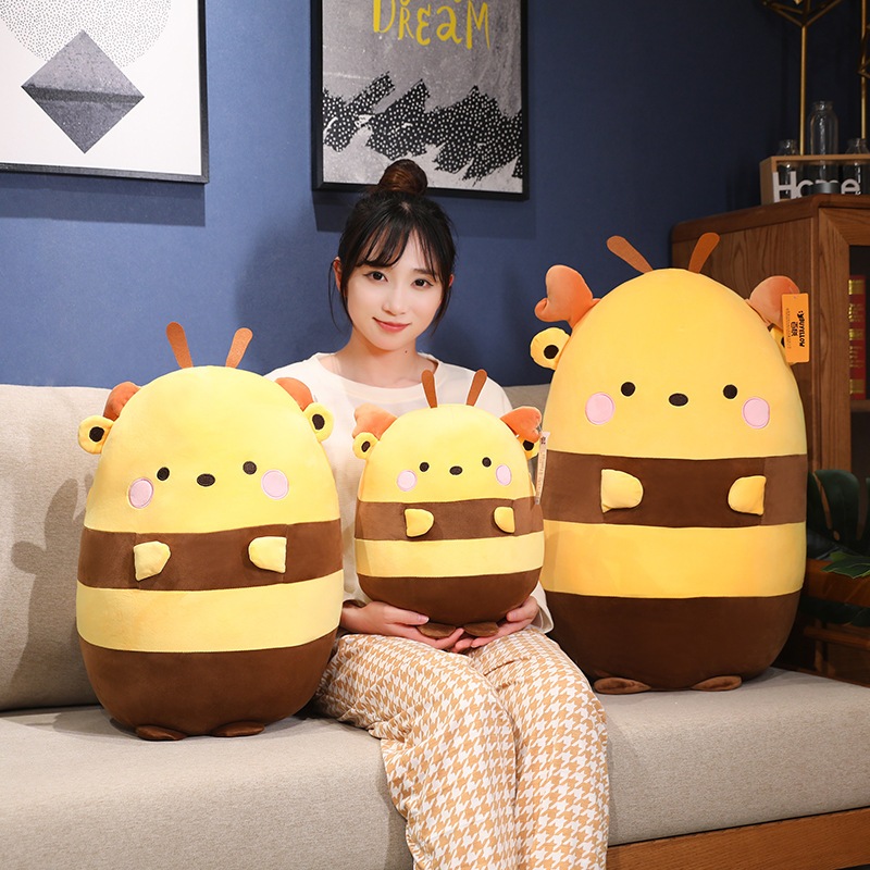 Gấu bông Ong Bee vàng tròn xoe mềm mại