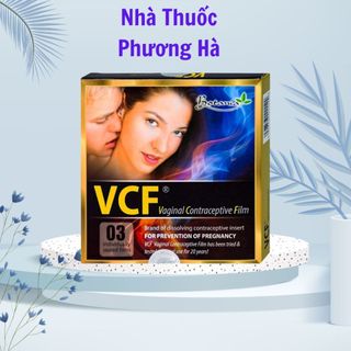 VCF Màng phim tránh thai Hộp 3 miếng