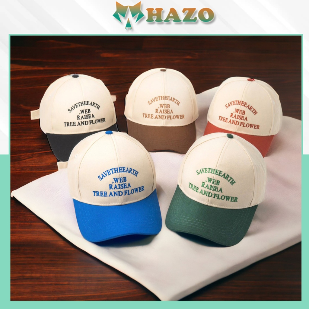 Mũ Lưỡi Trai Nón Kết Nhung phối màu chữ Raisea 544 Phong Cách Ulzzang Form Unisex Nam Nữ