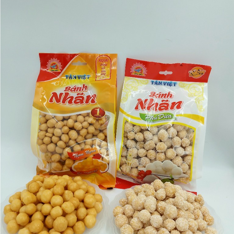 Bánh Nhãn, Bánh Nhãn Phủ Dừa TÂN VIỆT Cực Kỳ Thơm Ngon Khối Lượng 160g