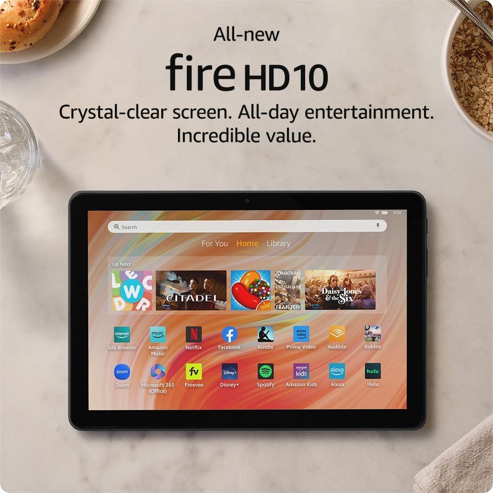 Máy tính bảng Kindle Fire HD 10 - 2023, màn hình 10.1inch sắc nét, vi xử lý 8 nhân, 3GB ram, bộ nhớ 32GB | BigBuy360 - bigbuy360.vn