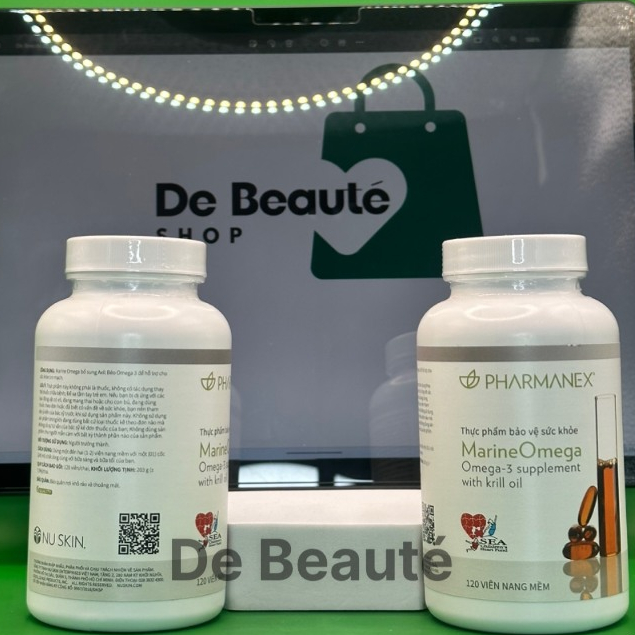 [HÀNG CÔNG TY] Viên Uống Omega Dầu Cá Hỗ Trợ Sức Khỏe, Tim Mạch, Đẹp Da Pharmanex Marine Omega Nuskin 120 viên