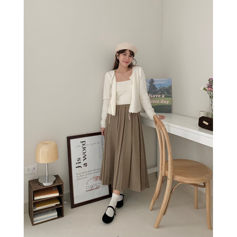KAYY. Set áo dây và cardigan len _ scadl