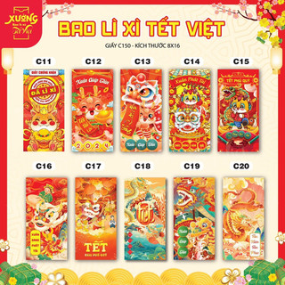 Bao lì xì chúc tết 2024 mẫu mã siêu đẹp - 90 mẫu thiết kế cực đẹp ý nghĩa 🧧