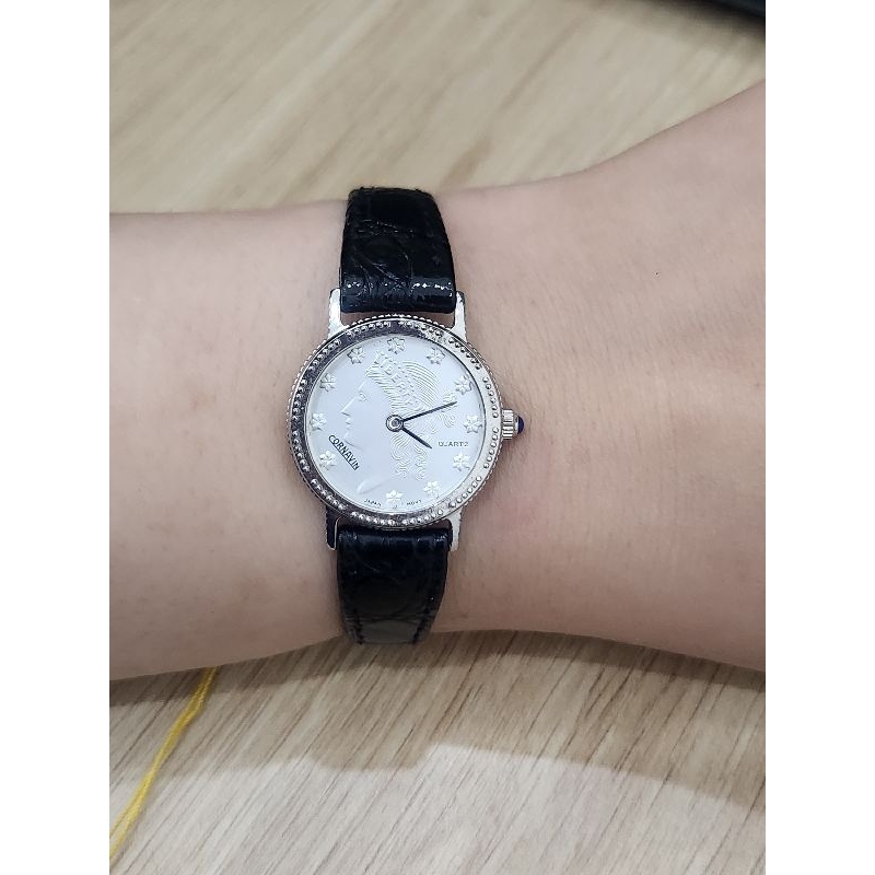 ĐỒNG HỒ SI NHẬT CHÍNH HÃNG DÂY DA MẶT SU DÀNH CHO NỮ - THƯƠNG HIỆU CORNAVIN