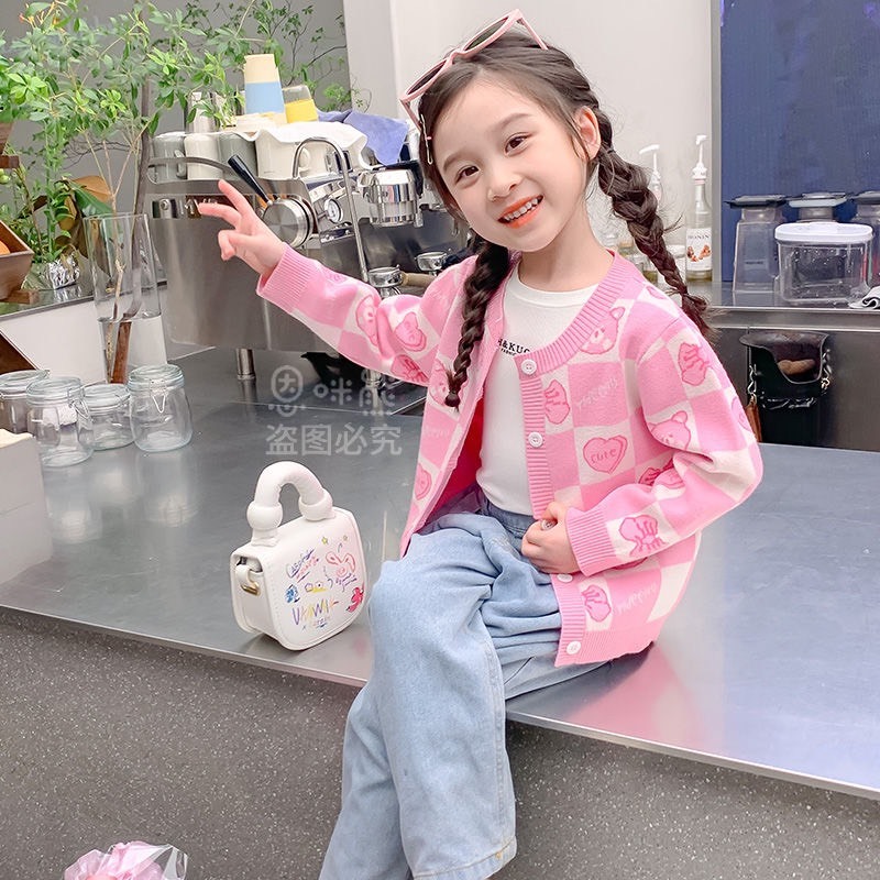 BST Áo Cardigan Họa Tiết Dâu Gấu, Cherry Cho Bé Gái - Jumping Beans Official Store