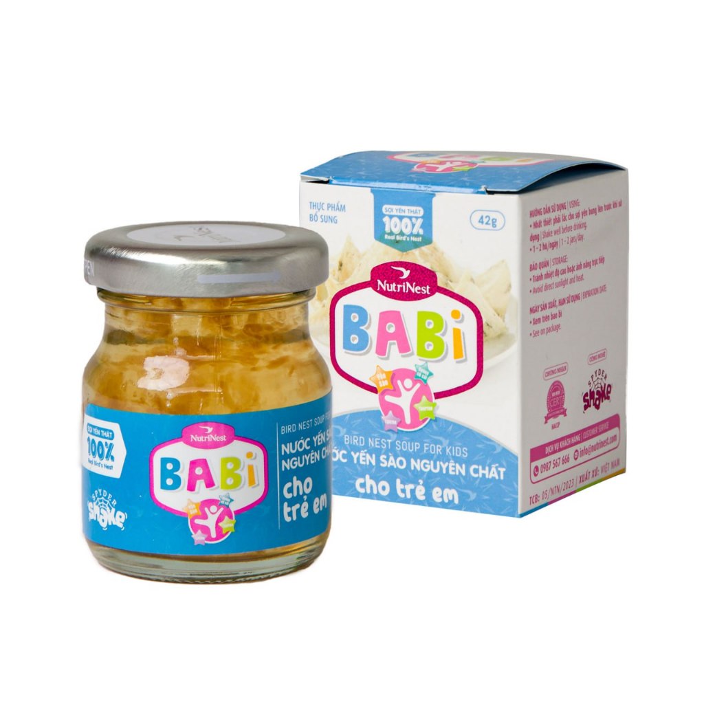 Combo 10 Hũ Babi Nước Yến Sào Cho Trẻ Em - NutriNest - 10 hũ x 42g