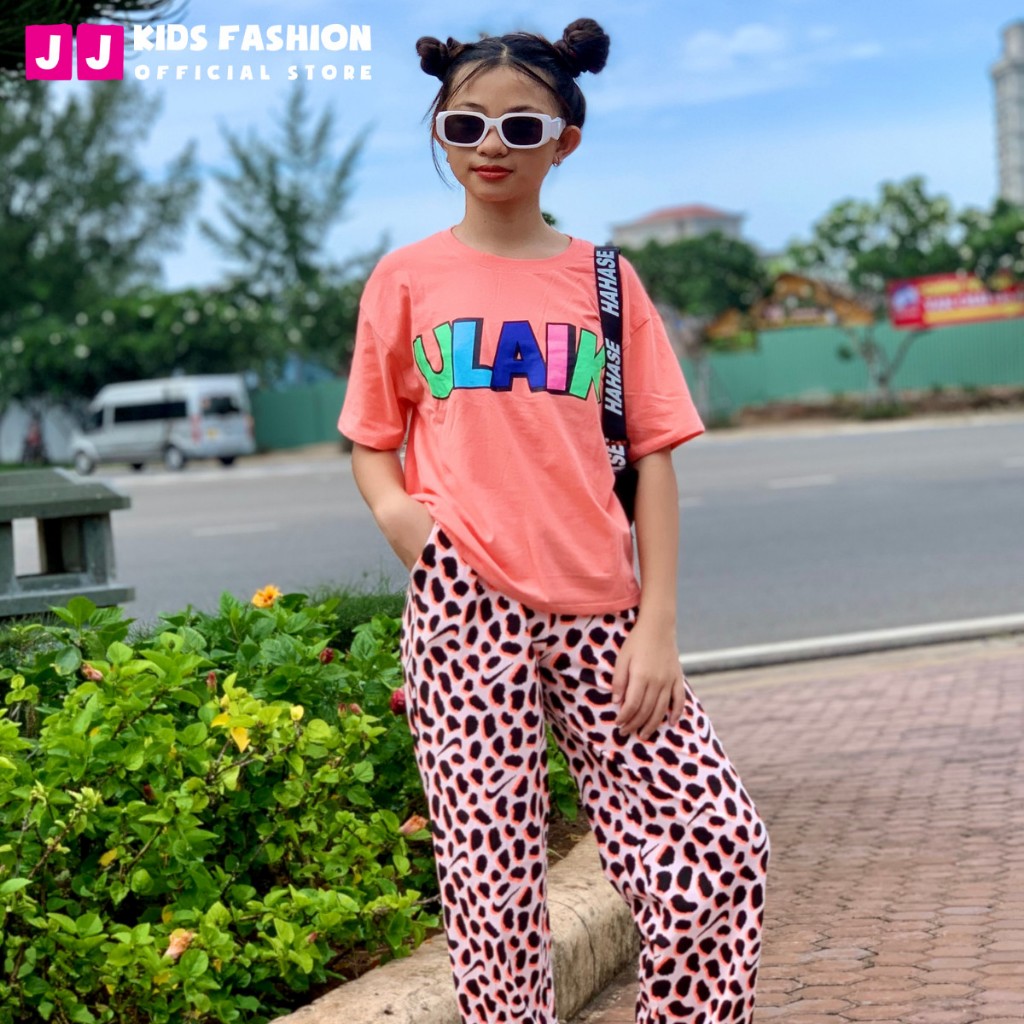 Set quần áo cho bé gái cotton 4 chiều, họa tiết dễ thương, thoáng mát size đại  | J Kids Fashion