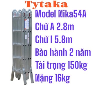 Thang nhôm gấp đa năng 4 đoạn Nikita NIKA47 - 4m7