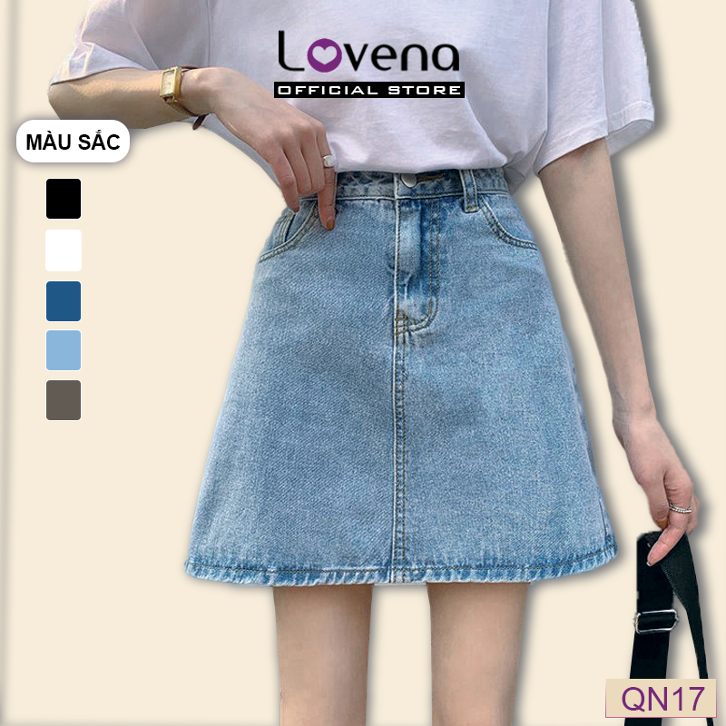 Chân Váy Bảo Hộ Kaki Bò 2 Lớp LOVENA Phong Cách Thời Trang Trẻ QN17