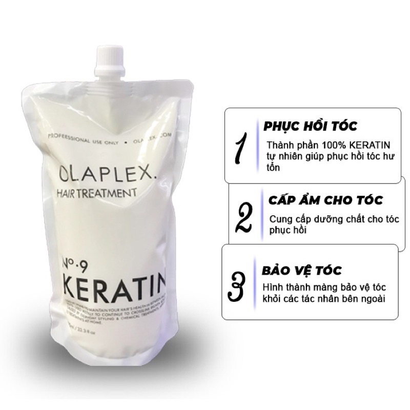 Kem Hấp Ủ Phục Hồi Tóc Olaplex Túi 1000ml Tại Nhà Kích Thích Mọc Tóc, Chống Hư Tổn j