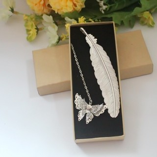 Bookmark kim loại mỏng điệp vũ luyến đánh dấu sách tiện lợi xinh xắn không kèm hộp