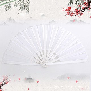 (80k) Quạt trắng bạch phiến phong cách cổ trang phụ kiện cosplay