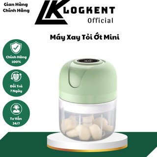 Máy Xay Tỏi Ớt Mini Đa năng Cầm Tay 250ml Cao Cấp - Xay Tỏi Ớt Mini Xanh Nhỏ(LOGKENT)