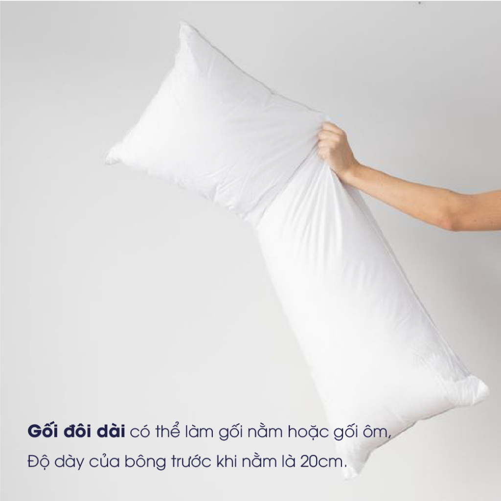 Gối lông vũ nhân tạo Microfiber Changmi Bedding siêu êm tiêu chuẩn khách sạn 5 sao - 50 x 140 cm