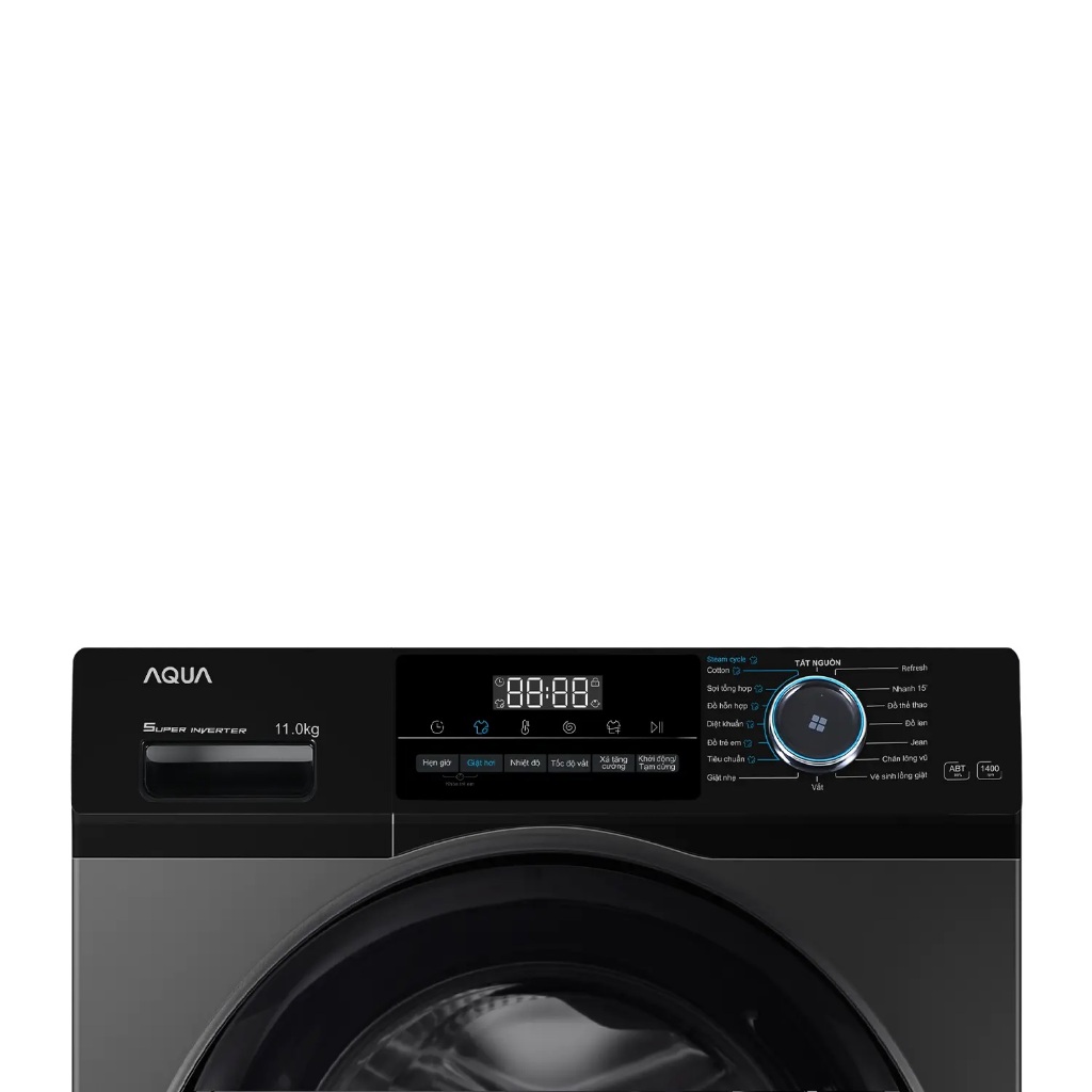 Máy giặt Aqua AQD-A1002J BK 10kg cửa trước lồng ngang – Model 2023, Bảo hành chính hãng 24 tháng