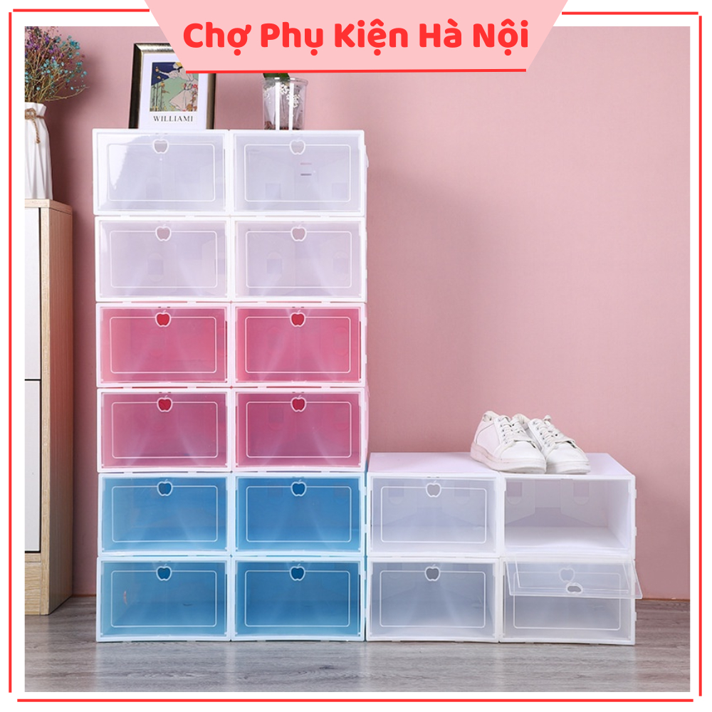 Hộp Đựng Giày Dép Nắp Nhựa Trong Suốt, Hộp Giày Lắp Ghép Thông Minh Tủ Sắp Xếp Giày Tiện Lợi 30090 Chợ Phụ Kiện Hà Nội