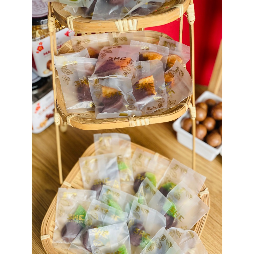 Cam nhúng Socola - Túi 500gr - SHE Chocolate - Bổ sung năng lượng. Quà tặng người thân, dịp lễ, thích hợp ăn vặt